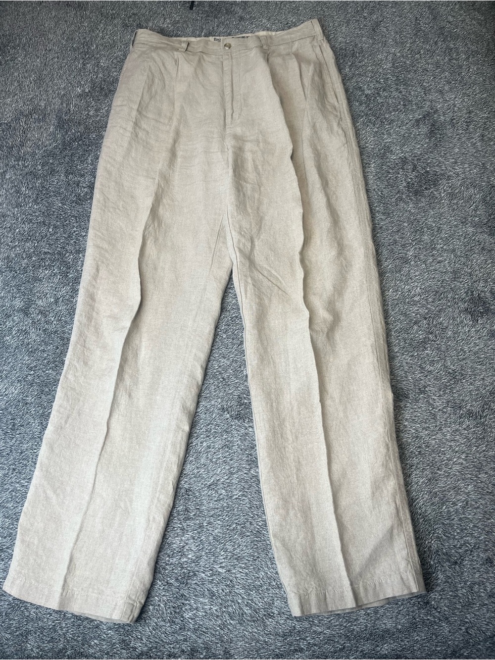 VTG Banana Republic 100% Irish Linen Trousers Men's 33R Made in Hong Kong 90s